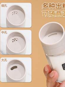 Salero de vidrio transparente Control, recipiente de condimentos, suministros de cocina, botella de condimentos de 100ml con tapa sellada, juego de condimentos