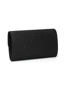 Black Large Women Clutch Purse Evening Bag Prom Handbag With Detachable Chain For Wedding Elegant - Black - View 7