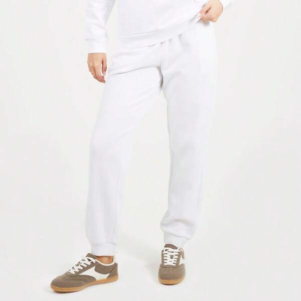brave soul Calça de moletom clássica, branca