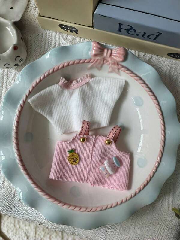 (Only Clothes )17cm Doll Dress Set For LA-BU-BU, 17cm Doll Clothes For La-Bu-Bu Cute Doll Clothes Sets, Adjustable Straps, Perfect Gifts For Birthday, Festival