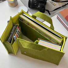 Green Polyester Felt Storage Bag For Women Luxury Handbags, Foldable Backpacks, Travel Briefcases, Laptop Bags, Holiday Birthday Gifts, Creative Gifts, Daily Office Use Back To School