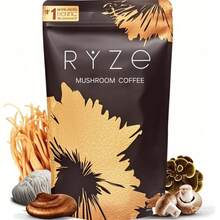 [Free Shipping] Mushroom Coffee – USDA Organic Instant Coffee With 6 Adaptogenic Mushrooms & MCT Oil – Cordyceps, Lion's Mane, Turkey Tail – Supports Energy, Focus, Digestion & Immunity – USA Grown – 30 Servings - 1 túi - Xem 1