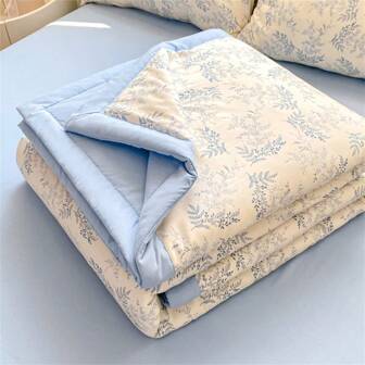1 pièce Couette d'été légère et matelassée antibactérienne de classe A, rafraîchissante, convient pour la chambre, le dortoir, la sieste au bureau. N'inclut pas l'oreiller et la taie d'oreiller
