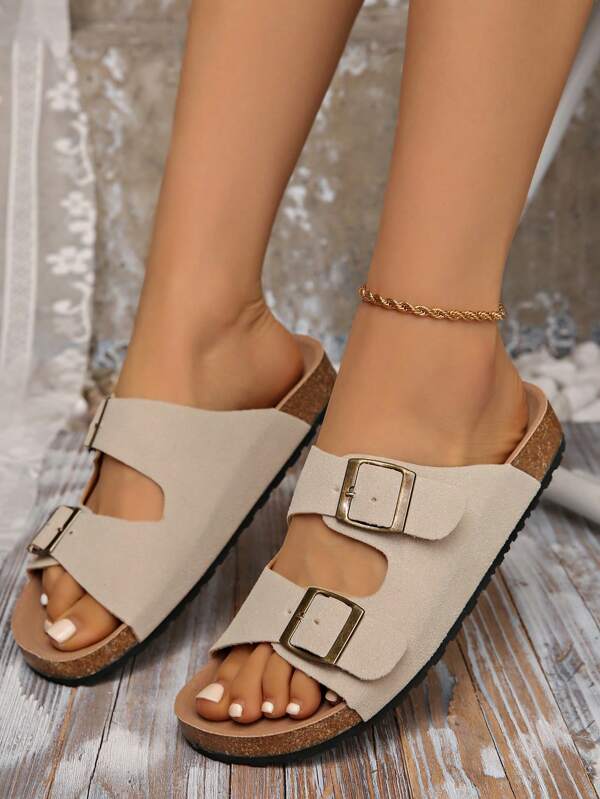 Women's Flat Slide Sandals, Retro Niche Thick Bottom Leopard Print Slip-On With Bow Decor, Summer 2025 New Arrivals