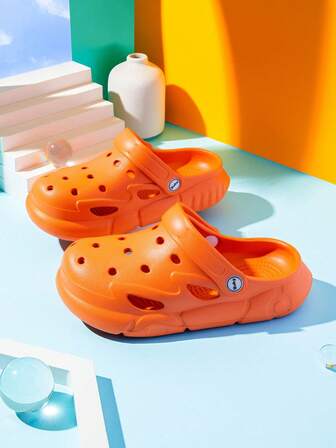 Kids' Sandals, Girls' Summer Casual Toddler Soft Bottom Anti-Slip Cartoon Closed Toe Indoor Slippers, Boys & Girls