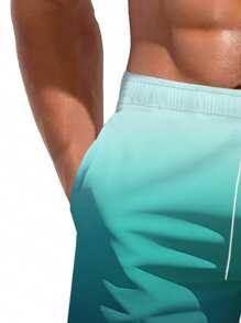 Men's Hawaiian Style 3D Printed Casual Beach Shorts - Quick Dry, Drawstring Waist, Perfect Choice For Summer Outing
