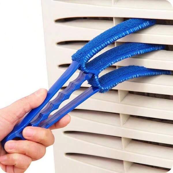 1pc Air Conditioning Window Shutter Brush, Air Outlet Cleaning Brush, Door Partition Blind Corner Gap Brush, Dust Removal Can Also Be Disassembled And Cleaned