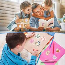 500PCS Pastel Sticker Roll Stickers Aesthetic Stickers Preppy Stickers Colored Stickers Stickers Funny Stickers For Laptop Skateboard Journal Notebooks Phone Cup Guitar Luggage Computer Fridge Desk - Multicolor - View 8