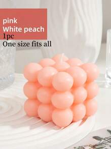 1pc Creative Spherical Soy Wax Cube Candle, High-End Wedding Favor Gift, Handmade Decorative Scented Candle, Home Fragrance Candle