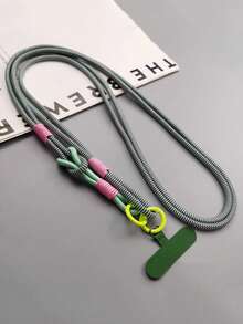 1pc 2 In 1 Multi-Purpose Phone Lanyard, Detachable Long Crossbody Strap, Dual-Use Shoulder Strap, Outdoor Travel Hiking Carrying Handle, Bee Speaker Charm, Durable Universal Phone Cord - Multicolor - View 21