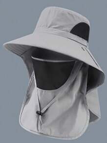 1pc Breathable Face Mask Sun Hat, Suitable For Outdoor, Sports, Hiking In Spring & Summer