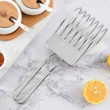 Affettatrice/taglierina in acciaio inossidabile per prosciutto, pane, carne arrosto, con morsetto per pane, multifunzionale per uso domestico e barbecue all aperto