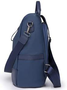 Mochila anti-robo de alta gama para mujeres; mochila suave personalizada de última moda y ocio para mujeres; mochila de viaje multiusos con gran capacidad y expansible para vacaciones; mochila escolar multifuncional