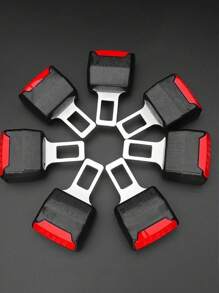 2Pcs Car Seat Belt Extender - ABS And Alloy Thickened Tongue Design, Plug And Play Easy Installation, Reduces Restraint And Improves Comfort, Suitable For Most Vehicles, Stainless Steel Non-Slip Buckle With 2Mm Thick Lock Tongue Meets International Standards, Does Not Affect Original Car Function, Practical, Provides Extra Length, Universal Anti-Strangle Tension Adjuster