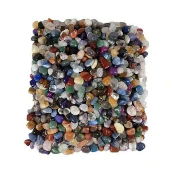 250g Pedra Rolada Natural Sortida Mista Atacado 1-2cm Peq