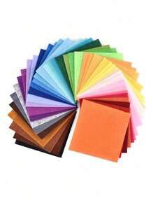 20pcs 20-Color Felt Fabric Sheets, Craft Felt, 1mm Thick Felt Squares In Assorted Colors, Thin Felt For Sewing Crafts, DIY Sewing, Patchwork, School Projects, Polyester Material Home Decor Set