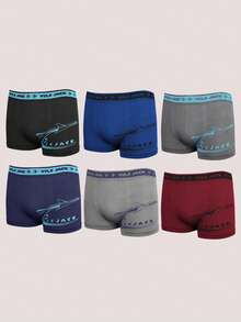 6 piezas braga Bóxer Niño Juvenil Preadolescente Cómodos Multicolor Licra Ajustables - Multicolor - Ver 4