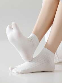 1/3 pares de sandalias deportivas y casuales con división de dos dedos, tipo japonés tabi, chanclas con calcetines elásticos de talla libre para hombre/mujer/niña, otoño