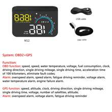 OBD2 digitaler Projektor Autovorauswandler Fahrtenschreiber Universal Autovorauswandler OBD2 Überhöhungswarnung Wassertemperatur Störungsalarm Kfz-Elektronik Zubehör