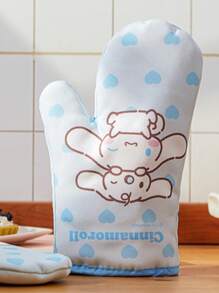 Sanrio 1PC Sanrio Genuine Cartoon Kitchen Utensils, Heat-Resistant Oven Gloves, Suitable For Microwave Ovens And Kitchens, Christmas, Thanksgiving, Birthday Gifts - Holiday Gifts - Kitchen Essentials