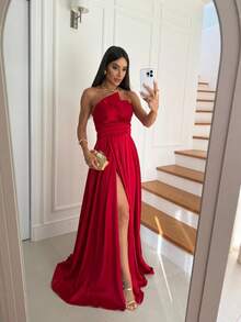 Dahiana Long Dress - Rojo - Ver 1