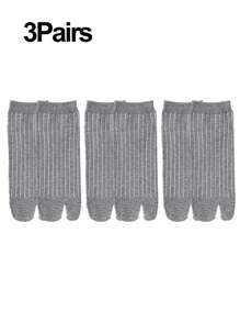 1/3 pares de sandalias deportivas y casuales con división de dos dedos, tipo japonés tabi, chanclas con calcetines elásticos de talla libre para hombre/mujer/niña, otoño