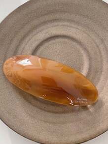 1 peça de grampo de cabelo elegante francês com etiqueta dourada brilhante, acessório de cabelo meio preso, acessório de cabeça estilo grampo adequado para uso diário, uso em festas, presente de festival, presilhas de cabelo, grampos de cabelo, grampos de garra, garras de cabelo, material escolar