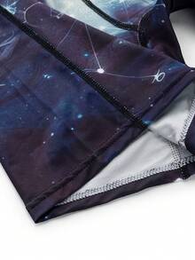 Men's Fashion Printed Boxer Briefs, Suitable For Summer - Navy Blue - View 4