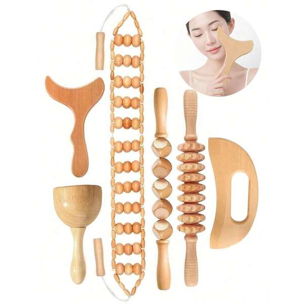 Holz Massagegerät, Ganzkörper-Massagegerät, Handmassagegerät, Beinmassagegerät, Schultermassagegerät, Schulter- & Nacken-Massagegerät, Gesichtsmassagegerät, Rückenmassagegerät, Taillen-Massagegerät, Ganzkörper-Muskel-Massagegerät, Schule, Schulanfang, Reise, Reiseaccessoires, Haushaltsartikel, Spa, Massagegerät, Massage, Massagegerät, Spa