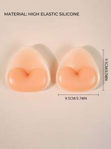 1 Par de Enchimentos de Sutiã de Silicone Transparente Push-Up, Copos de Sutiã Macios Reutilizáveis para Realçar o Levantamento do Busto para Sutiãs, Trajes de Banho, Biquínis, Ajudando a Levantar e Realçar o Busto, Material de Silicone Lavável, Acessórios de Sutiã para Vestidos de Festa e Trajes de Festa (20 Peças de Capas de Mamilo Não Tecido)