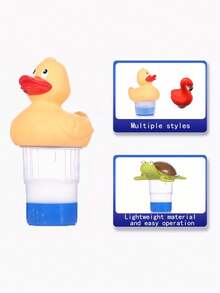 Swimming Pool Chlorine Float, Animal Swimming Pool Chlorine Dispenser For Chemical Tablets, Suitable For 3-Inch Bromine Chlorine Brackets (Turtles, Ducks, Flamingos) Indoor And Outdoor Swimming Pools, Spas Adjustable Floating Chlorine Gas Dispenser, Floating Chlorine Gas Dispenser, Large Capacity Floating Chlorine Gas Dispenser - Multicolor - View 3