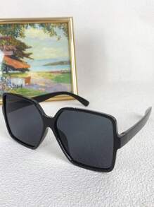 1 pieza Gafas de moda con montura cuadrada vintage para mujer
