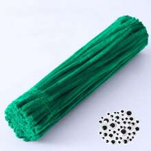 75/101/105 件手工毛根工艺套装，3 种不同套装可选；75 件套装包含 50 根毛根 + 5 个自粘活动眼睛；101 件套装包含 100 根毛根 + 1 张卡片/热熔胶棒；105 件套装包含 100 根毛根 + 5 个自粘活动眼睛。