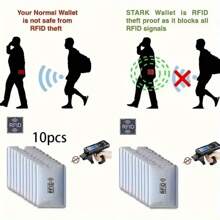5 Stücke RFID-blockierende Kartenschutzhüllen, NFC-abschirmende ID, Kartenlese-Sperre, zum Schutz von Metallkreditkarten, Rückkehr zur Schule, Schulmaterial