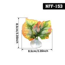 1pc Realistic Suction Cup Artificial Plant Leaves, Suitable For Lizard, Chameleon, Gecko, Frog, Snake, Turtle, Spider And Other Reptile & Amphibious Terrarium Decor - Multicolor - View 16