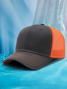 1pc Unisex Personalized Image & Text Breathable Mesh Baseball Cap, Trucker Hat, Durable High Quality, Suitable For Everyday Wear, All Season, Spring/Summer - Text - View 16