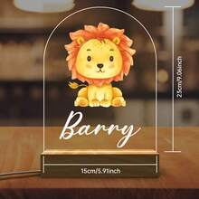 هدية ضوء ليلي قابل للتخصيص للأطفال - مصباح مكتب مخصص بالاسم لديكور غرفة النوم - هدية عيد ميلاد مثالية للأولاد والبنات، مثالي لديكور غرفة النوم، تفاصيل الغرفة، وموسم العودة إلى المدرسة