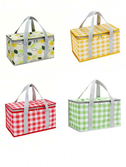 1入組戶外大野餐袋 - 保溫旅行手提袋和野餐籃，適用於露營，方便寬敞的戶外探險