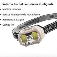 Powerful Headlamp For Camping, Running, Adjustable, Waterproof, COB LED, Rechargeable, SH-S21 - White - View 6