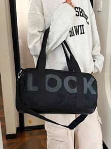 1pc Women's Versatile Medium-Capacity Bag, Suitable For Fitness, Yoga, Travel, Simple And Practical