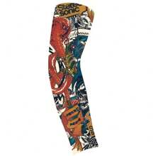 1/6pcs Temporary Tattoo Arm Sleeves Arts Fake Slip On Arm Sunscreen Sleeves Body Art Stockings Protector -Designs , Tiger, Dragon, Skull, And Etc Unisex Stretchable Cosplay Accessories, Temporary Tattoo Arm Sleeves Arts Fake Slip On Arm Sunscreen Sleeves Body Art Stockings Protector -Designs , Tiger, Dragon, Skull, And Etc Unisex Stretchable Cosplay Accessories
