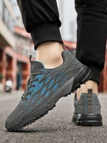 GNVA Men's Lace-Up Casual Running Sneakers, Breathable Non-Slip Sports Shoes, Versatile & Travel Footwear