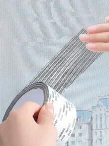 1 Peça Remendo de Reparo de Tela de Fibra de Vidro 5cm X 10cm, Fita Adesiva de Reparo de Tela Anti-Mosquito de Alta Aderência, Remendo de Buraco, Adesivo Durável de Reparo de Tela de Contenção de Vermes para Uso em Portas e Janelas de Casa