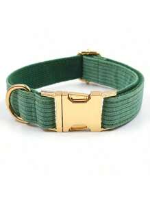 Corduroy Pet Collar/Dog Collar With Adjustable Zinc Alloy Buckle, Suitable For Large, Medium And Small Pets. Made Of Soft And Comfortable Corduroy Material, Gentle On Sensitive Skin And Suitable For Long-Term Wear.