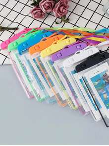 غلاف هاتف مقاوم للماء, حقيبة للغوص, كيس واق مقاوم للماء وعام مناسب للهواتف بقياس أقل من 6.7 بوصة - متعدد الألوان - مشاهدة 5