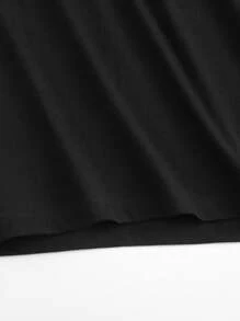 Camiseta de manga corta de algodón puro con cuello redondo para hombre, con estampado DIY de una escena dramática de un rayo que atraviesa las nubes oscuras sobre una ciudad por la noche, Verano 2025