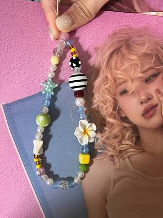 Original Hawaii Wave Dot Seabreeze White Dopamine Handgjorda pärlbandslina gör-det-självtillbehör