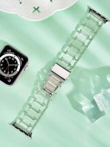 Pulseira transparente de liberação rápida para AppleWatch, compatível com 38 mm, 40 mm, 41 mm, 42 mm, 44 mm, 45 mm, 49 mm, S10, 42/46 mm, unissex, casual, ajustável, de substituição, compatível com Ultra/SE/8/7/6/5/4/3/2/1, pulseira esportiva, respirável, à prova d'água, para uso diário, festas, feriados, verão, volta às aulas, presente perfeito para mãe, pai, amante, estudante