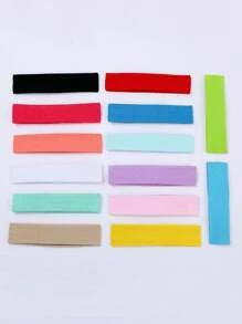 1/2/4/6/8/10pcs. Solid Color Elastic Sports Headband, Hair Band, Fitness Yoga, Anti-Sweat Headscarf, Hair Band, Hair Accessory, Multi-Color Available, Casual Casual Synthetic Fiber Sports Headband Turban Headband Sweatband