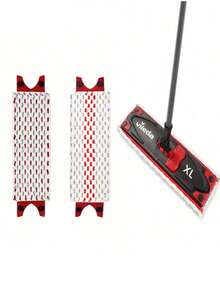 1/2 Pcs Reusable Microfiber Mop Pads Replacement For UltraMat XL Wet/Dry Flat Mop, Cleaning Tool Refill - Multicolor - View 12